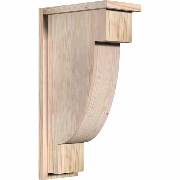 Ekena Millwork Alpine Smooth Corbel w/Backplate, Douglas Fir, 7 1/2"W x 14"D x 26"H COR08X14X26ALP01SDF - main